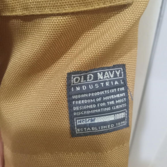 Vtg Barn Jacket Chore Coat Tan Jacket Brown Corduroy Collar Old Navy XXL - Picture 8 of 11